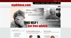 Desktop Screenshot of drbose-psychologist.com